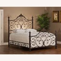 Ornate Wrought-Iron King Bed Frame - AptDeco