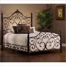 Hillsdale Furniture Baremore Metal King Bed, Antique Brown - Walmart.com | Open frame bed, Metal bed