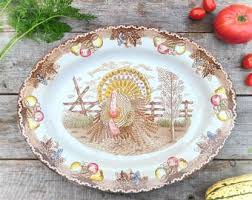 Vintage King Tom Turkey Platter: Large Ironstone Thanksgiving Serving Dish - Etsy