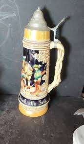 Original King Beer Stein Hand Made Hand Painted Made In ...