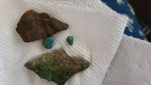 Are these arrowheads and what is the green rock?