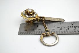 Retro Kings Key Finder – Elegant Gold & Silver Filigree Clip With Faux Pearl, Vintage Purse Key Holder - Etsy
