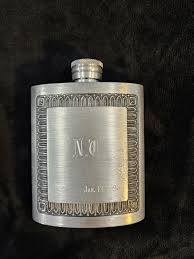 Vintage 5 Oz. Pewter Flask, Made in Thailand, Monogrammed ...