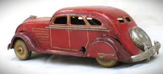 Vintage 1936 Chrysler Airflow Tin Wind Up Toy Good Working ...