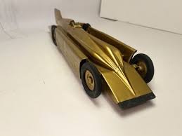 Vintage Kingsbury Golden Arrow Toy Car Clockwork Wind Up ...