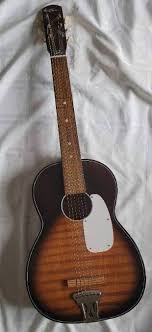 Vintage Kingston Acoustic Parlour Guitar Steel Reinforced ...