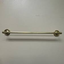 Vintage Brass Hanging Bar With Wall Mounting Brackets 24 ...