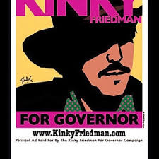 Kinky Friedman - for Governor - Original - Guy Juke - Art Poster - Etsy