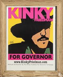 1975 Poster Signed By Kinky Friedman