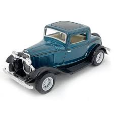 1932 Ford 3-Window Coupe 1:34 Scale Diecast Model Teal ...