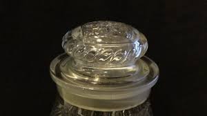 antique large american brilliant cut glass humidor jar ...