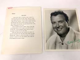 Signed Fulton Burley Headshot Photograph With Biography Of ...