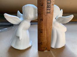 Pair Vintage Napco Ware KISSING ANGELS Mini Figures figures ...