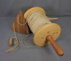 Vintage Wood Ship's Log - Chip Log Type w/ Wooden Spool - Naval Officer's Estate | #424119443