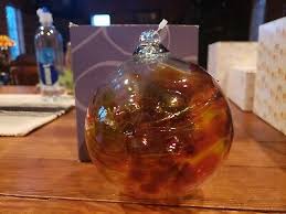 Kitras Handblown Art Glass Ball July Birthday Wish Ball, Made ...