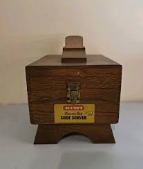 Vintage Kiwi Genuine Oak Shoe Server Plus Contents (Two ...