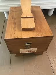 Vintage Kiwi Handcrafted Shoe Groomer Shoe Shine Box ALL WOOD W/ Accessories | eBay