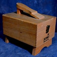 Kiwi Shoe Servier Shine Wooden Box W/ Original Brushes and Supplies - Etsy India