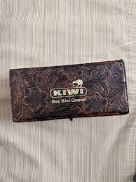 Vintage KIWI Genuine Shoe Shine Plastic Box + Brushe, Polish ...