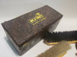 Shoe Shine Embossed Vinyl Leather Look Travel Case Box With ...