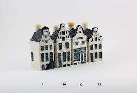 N.9,10,12,13 KLM Delft Blue Miniature Houses - Authentic ...
