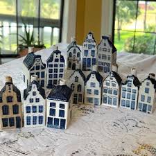 Collection of Rynbende Distilleries Canal Houses KLM Blue ...