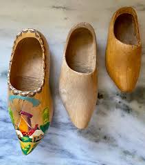 Vintage Hand Carved Wooden Dutch Clogs: Holland Decor ...