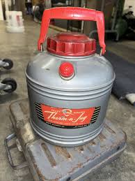 Therm a Jug Hot Cold Metal Picnic Thermos 1 Gal Mid Century ...