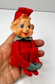 Japan Elf Knee Hugger Rubber Face Red Green Felt Not ...