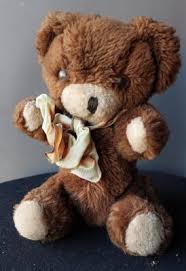 TEDDY BEAR, CALIFORNIA STUFFED TOYS. VINTAGE BROWN, JOINTED 9IN.. MADE IN KOREA | eBay.de