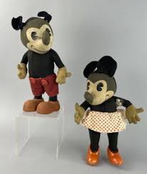 1930s Knickerbocker Mickey & Minnie Mouse Dolls
