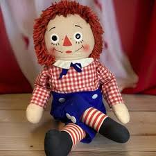 Cloth Doll Raggedy Andy Hand Made Vintage Corduroy Slacks Hat 20" Tall - Etsy Australia