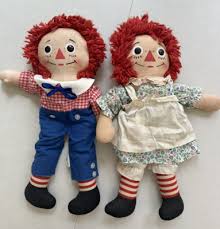 Original 1960's VINTAGE Raggedy Ann and Andy Dolls! Made By Knickerbocker. 16” | eBay
