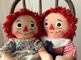 Vintage 1960's Knickerbocker Raggedy Ann and Andy Set / Baby Boomer Toy - Etsy