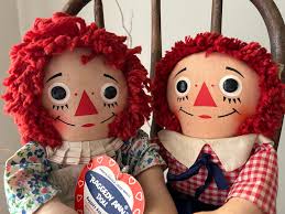 Vintage 1960's Knickerbocker Raggedy Ann and Andy Set / Baby Boomer Toy - Etsy