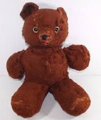 Vintage Antique 16" Teddy Bear Well Loved Plush Stuffed ...