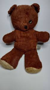 Vintage Knickerbocker Stuffed Brown Teddy Bear Plushie ...