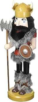 Santa's Workshop Viking Nutcracker, 14" Tall, Red/Yellow/Gray : Amazon.ca: Home