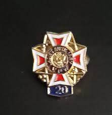 10 Yr. Member VFW Auxiliary Lapel Pin Veterans Of Foreign ...
