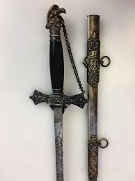 Antique Masonic Knights Templar Ceremonial Mason Sword Benziger Bros. | #1839041870