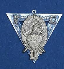 Antique Masonic Knights Of Pythias Emblem Plaque S S Davis S C Copyright 1874 | eBay