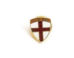 God and Family Pin Red Cross Shield Lapel Enamel Collectible ...