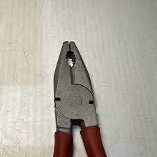 Cen Tech Tools 7" Long Red Rubber Grip Linesman Pliers ...