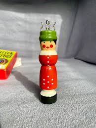 Vintage WOOD STRICKBÄRBEL RARE, Spool Knitter Figure ...