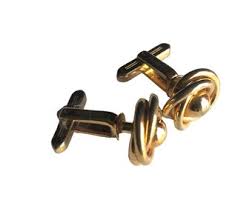 Forever 4EVR Knot Gold Tone Cufflinks, Vintage Cufflinks, Sign of Eternal LOVE for Your Valentine Groom, Retro Prom Wear Cufflinks - Etsy