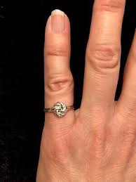 Dainty 925 Sterling Silver Knot Swirl Ring Size 5 | eBay