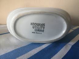 Vintage Knowles Utility Ware Pitcher: Fruit Pattern ...