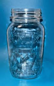 Vintage Knox Mason K Quart Jar Clear Glass Marked 9 on ...