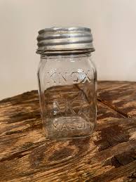 Vintage Knox Mason Canning Jar With Aluminum Lid Mid 1900's ...