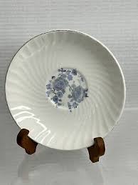 RARE Vintage Royal Blue Ironstone Wedgwood England Blue White Flower Saucer | eBay